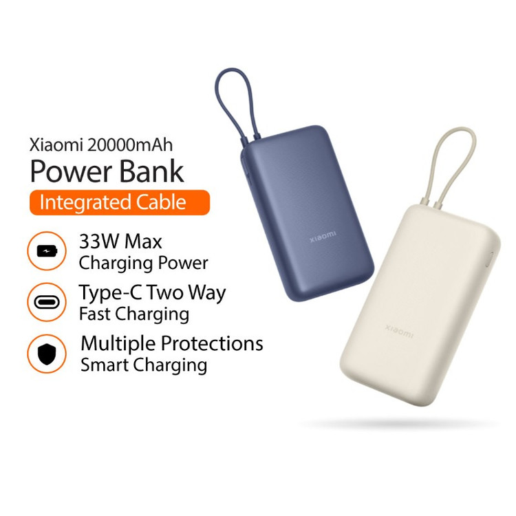 پاوربانک شیائومی مدل PB2030MI ظرفیت ۲۰۰۰۰ mAh