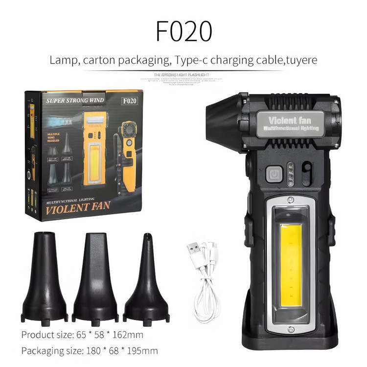 جت فن دستی شارژی وایولنت فن مدل F020 (توربو دمنده و مکنده پرقدرت)