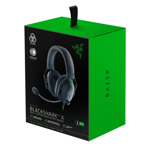 هدست گیمینگ Razer BlackShark V2 X | صدای فراگیر 7.1 و میکروفون HyperClear با گارانتی
