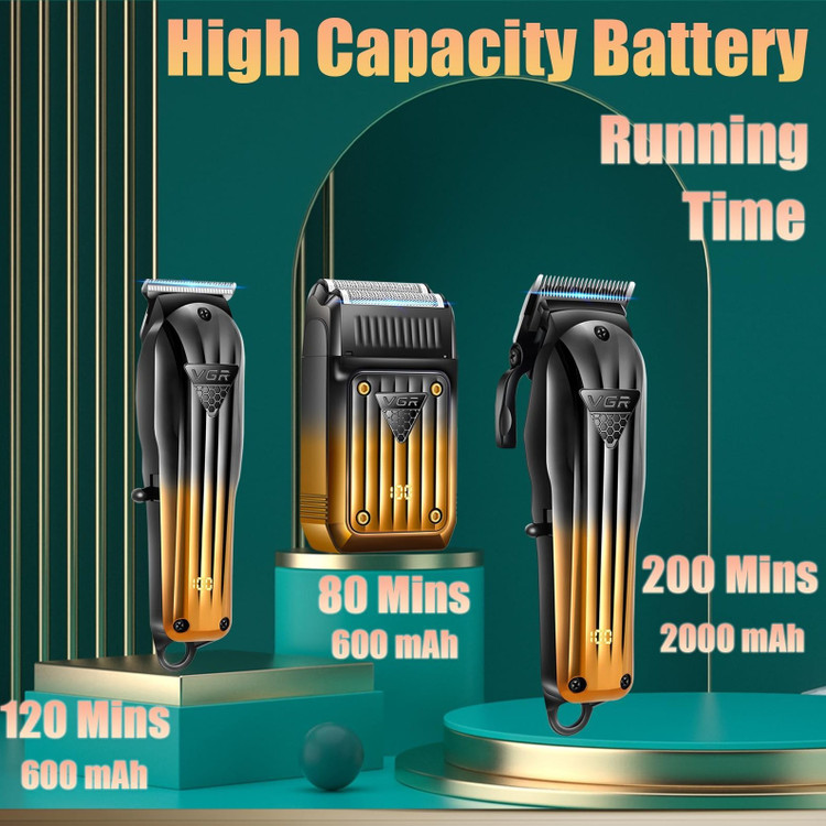 ست ماشین اصلاح وی جی آر مدل VGR V-644 با تکنولوژی برش مستقیم و استیل ضد زنگ