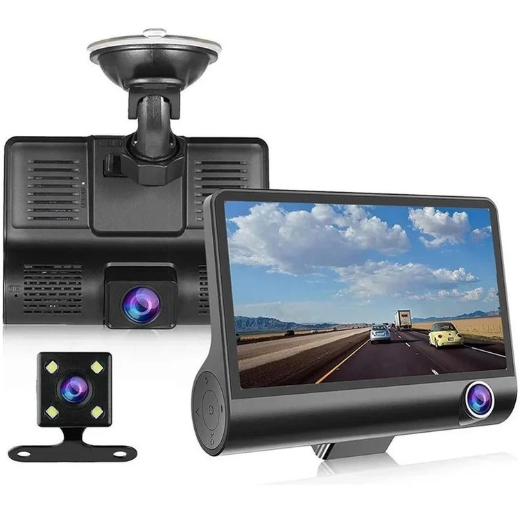 دوربین خودرو ثبت وقایع سه لنزه مدل AK-J503 کیفیت ۱۰۸۰P
