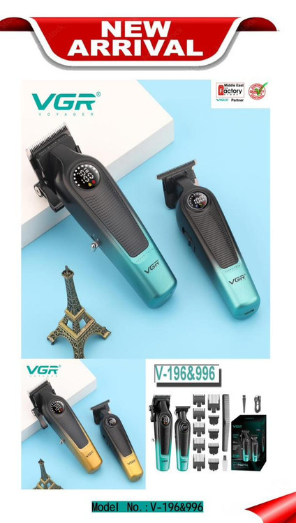 ست ماشین اصلاح وی جی آر مدل V-196 و V-996