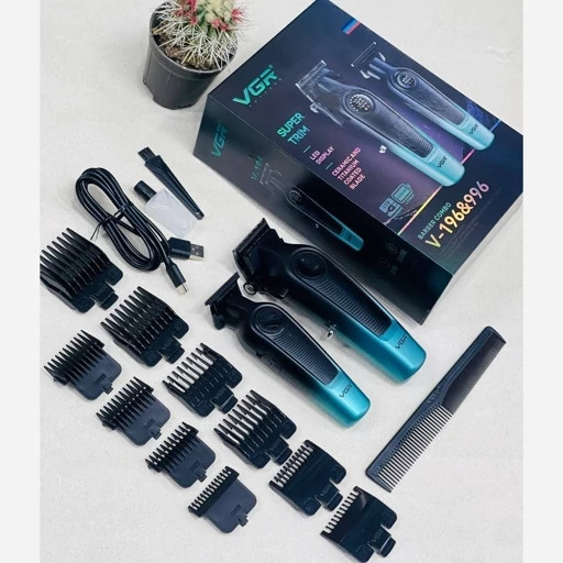 ست ماشین اصلاح وی جی آر مدل V-196 و V-996