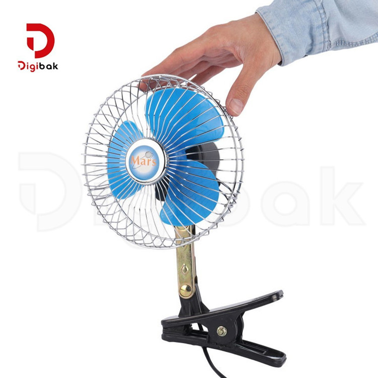 پنکه گیره دار خودرو Oscillating سایز 6 اینچ 12 ولت