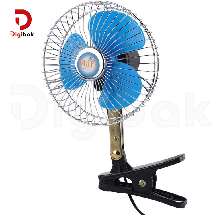 پنکه گیره دار خودرو Oscillating سایز 6 اینچ 12 ولت