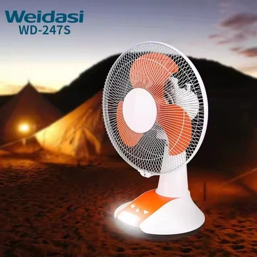 پنکه شارژی ویداسی مدل WD-247 با پنل خورشیدی