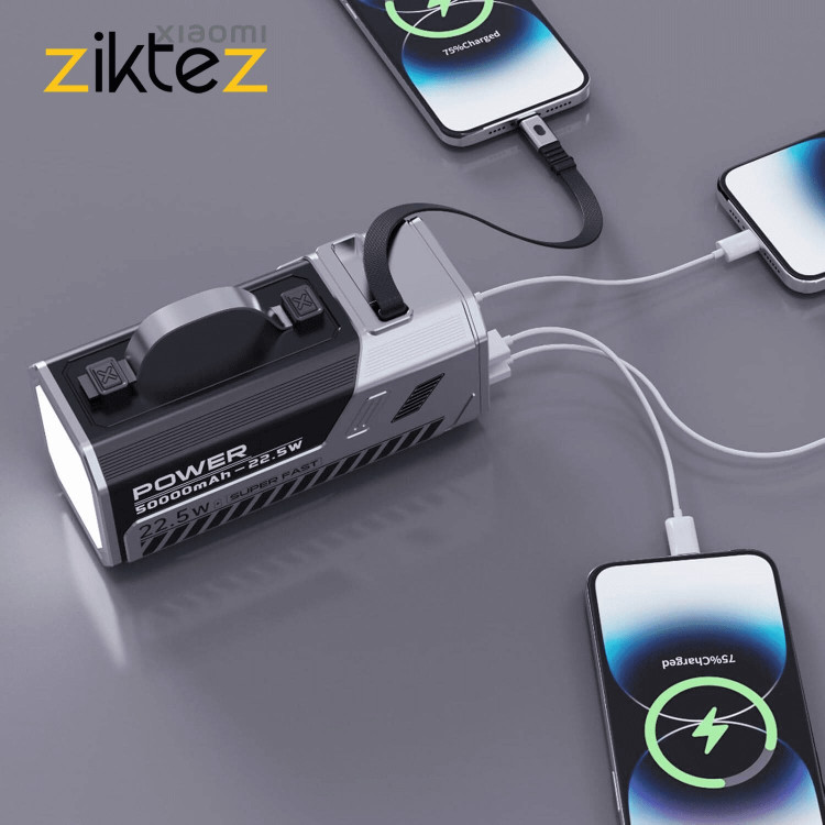 پاوربانک 22.5 وات گرین لاین مدل Power Max ظرفیت 50000 میلیآمپر ساعت