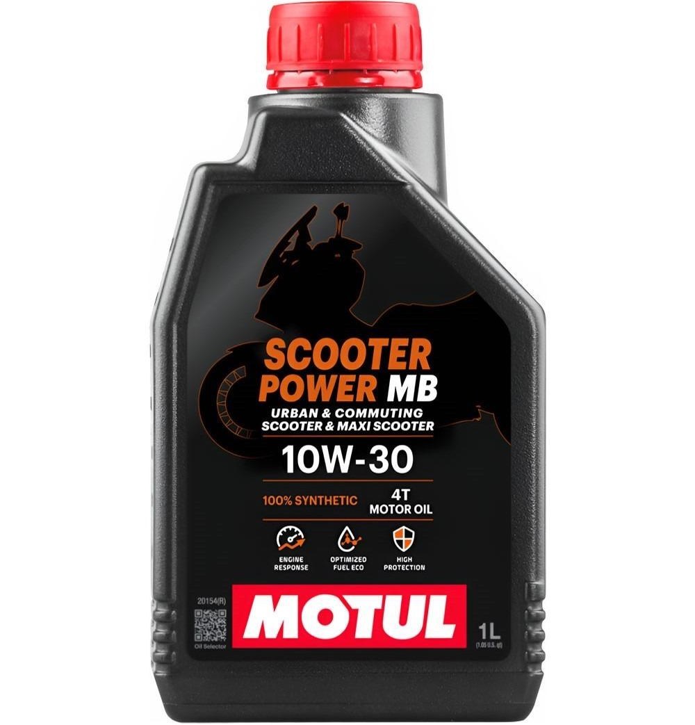 روغن موتور سیکلت موتول POWER MB گرانروی ۱۰W30 حجم ۱ لیتر