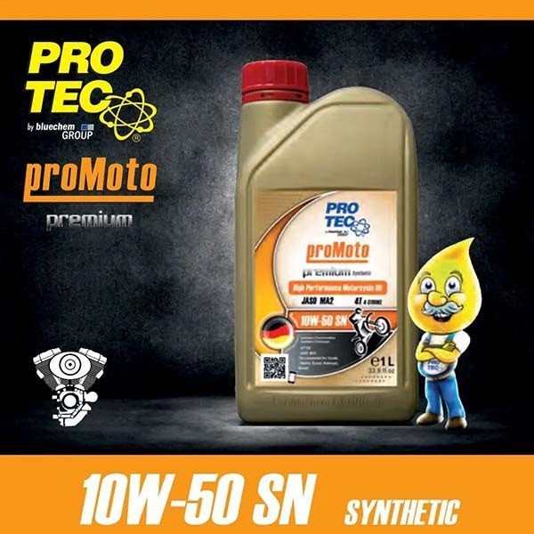 روغن موتور سیکلت پروتک 10W50 SN حجم یک لیتر