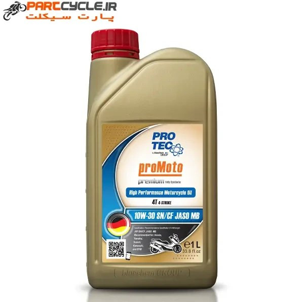 روغن موتور سیکلت پروتک ۱۰W-30 حجم ۱ لیتر