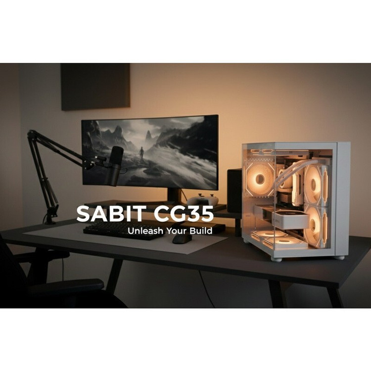 کیس کامپیوتر سابیت مدل CG-35W فرم فاکتور مید تاور